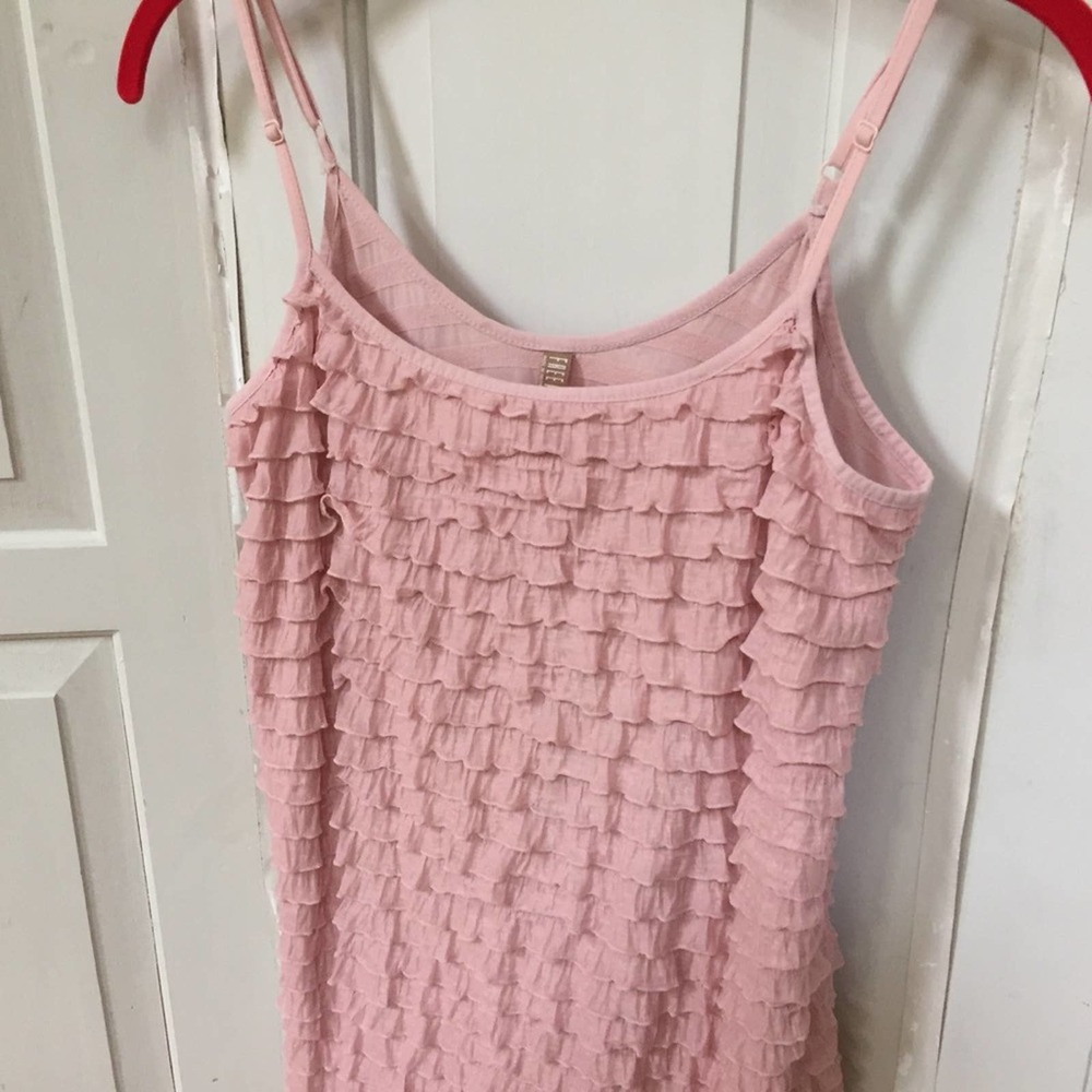 Free People Pink Ruffled Tank - Picture 10 of 14